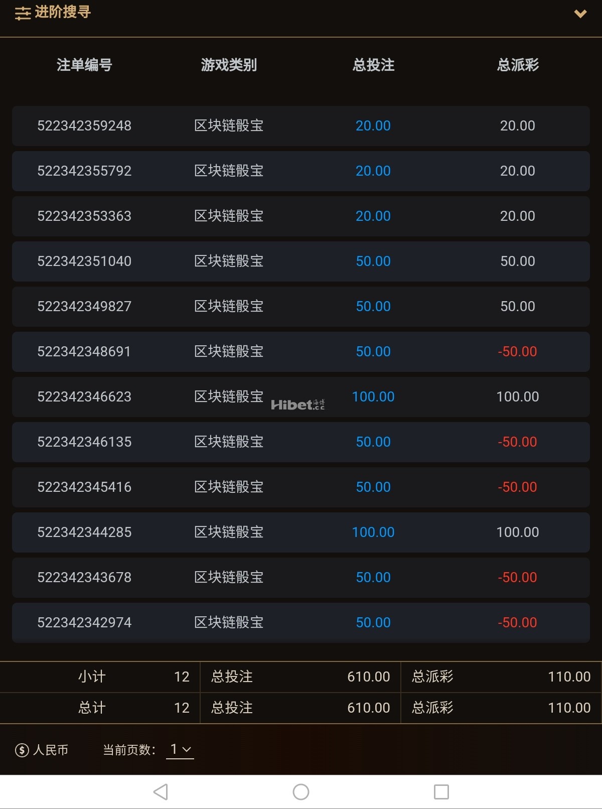 下午区块链色子成功收米了