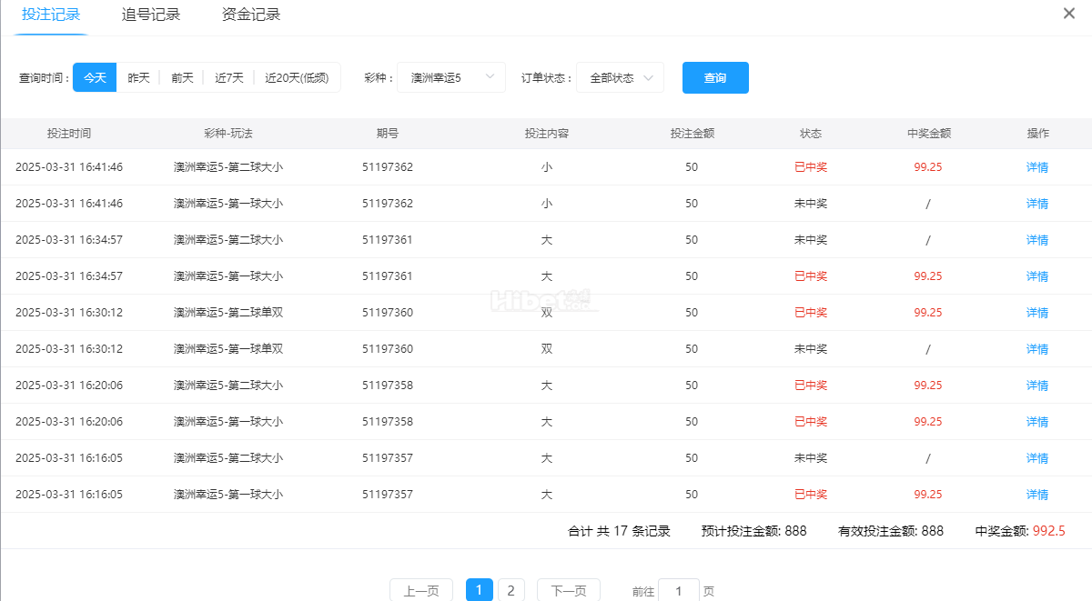 今天的澳洲幸运10游戏收获50多块大洋