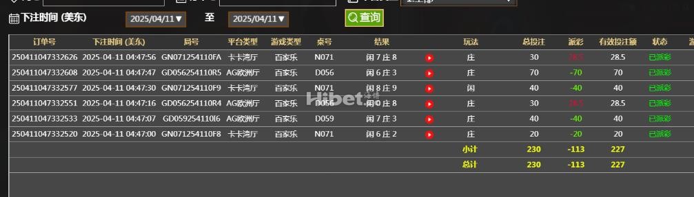 AG百家乐输钱了