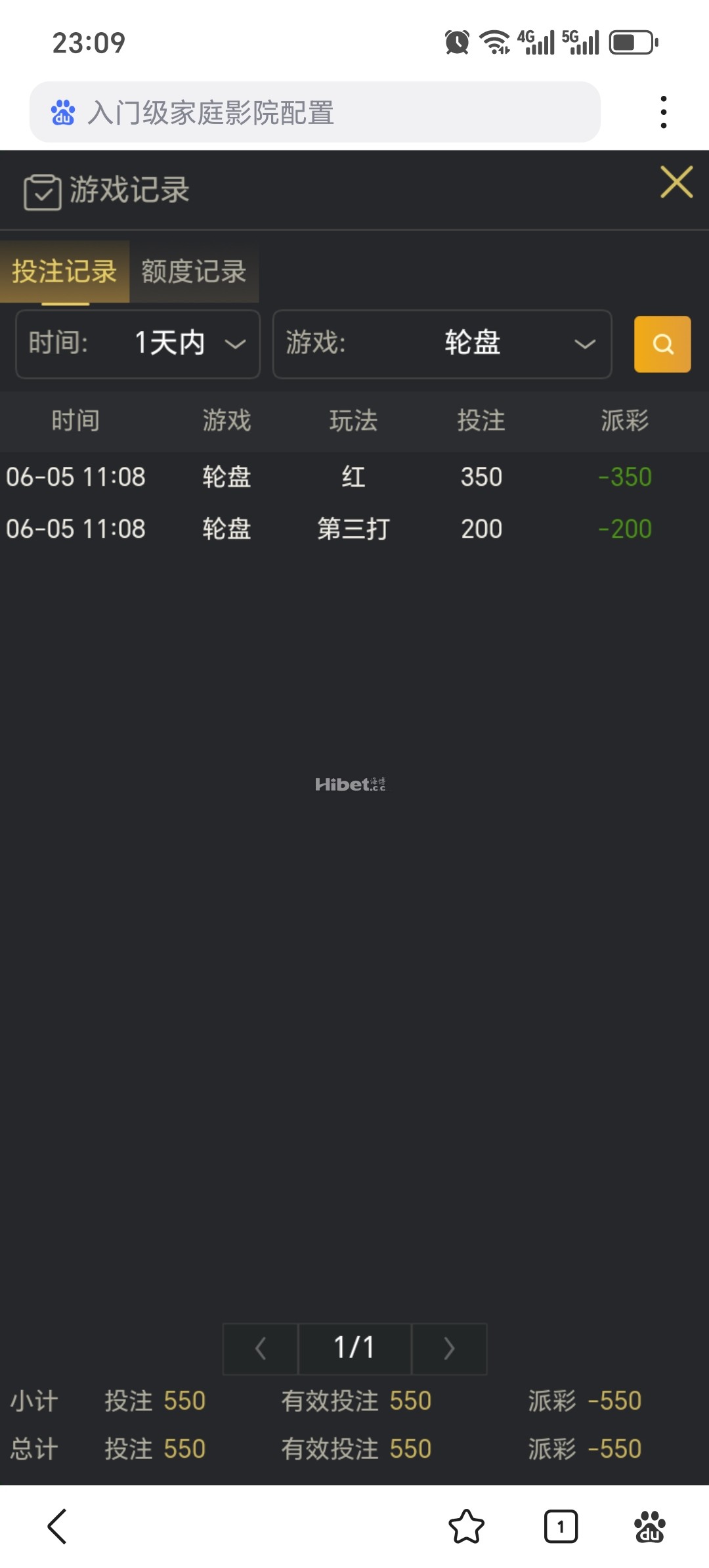 玩轮盘运气不行输了